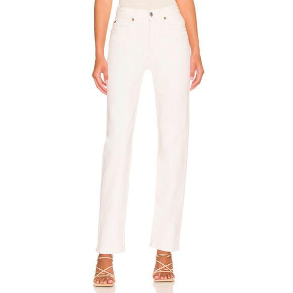 NWT Re/Done Womens Jeans Originals 70's Straight Leg Denim Vintage White Size 31 - Picture 1 of 10